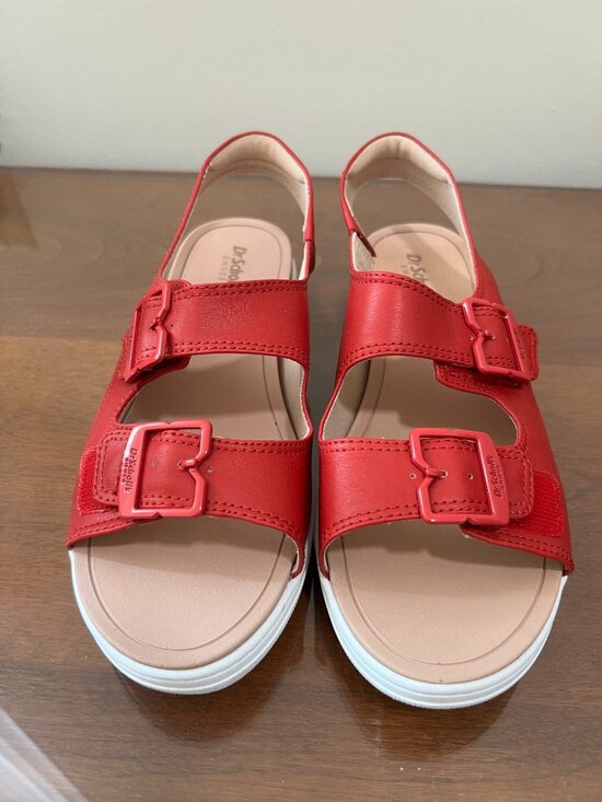 Dr. Scholl's Shoes - Dr. Scholl's Time Off Era Sandals Red Ankle Strap, Women’s 7 new in box.